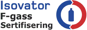 Isovator f-gass sertifisering logo